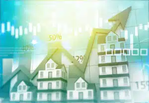conceptual illustration of real estate investment data