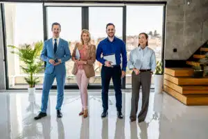 real estate agents at a brokerage
